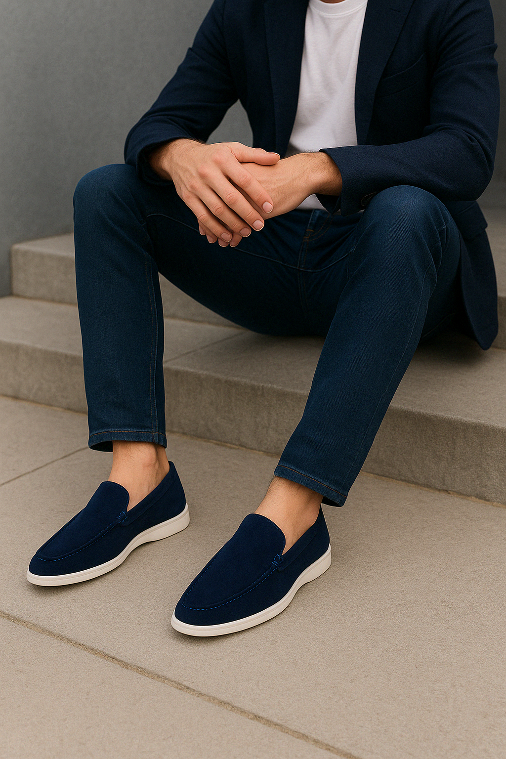 Monark™ | ELEGANZO Loafers i mocka
